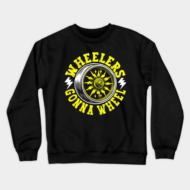 Funny Electric Unicycle Design For EUC Lovers Cute Monowheel Crewneck Sweatshirt by hello world